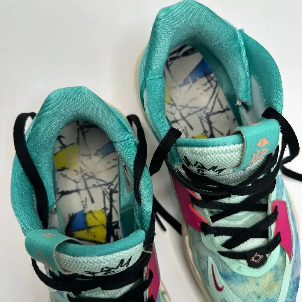 Nike Kyrie 5 Low Community Mens Size 8.5 Blue Basketball Athletic Shoes Sneakers